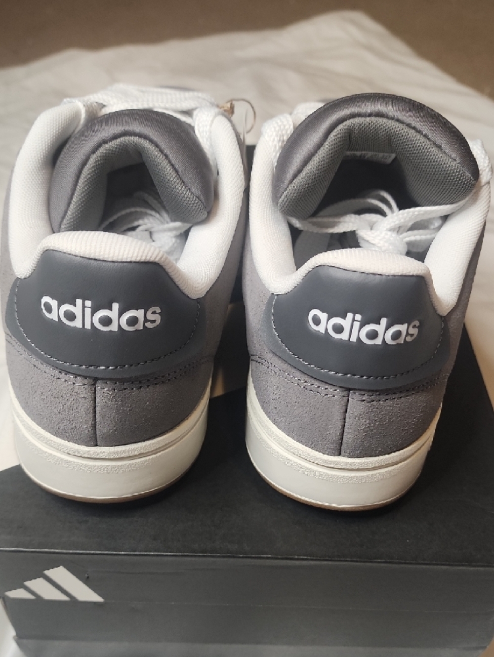 adidas Originals Grand Court Alpha 00s Men’s Sneakers - Black/Grey/White - Picture 4 of 11